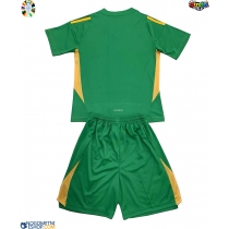 Otroški Nogometni dresi Italija Vratar Gostujoči EP 2024 Kratek Rokav (+ Kratke hlače)